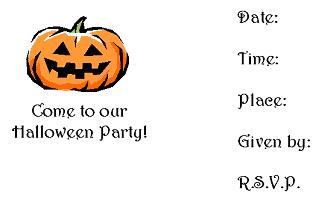 halloween invitation